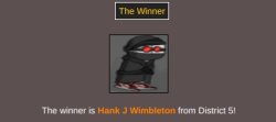 The Winner is Hank J Wimbleton! Meme Template