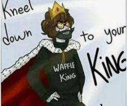 Waffle King Meme Template