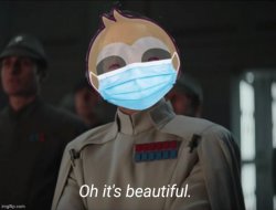 Sloth oh it’s beautiful face mask Meme Template