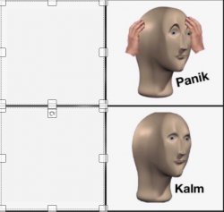 panik Meme Template