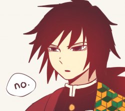 Giyuu saying no Meme Template