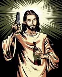 Armed Jesus Meme Template