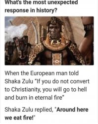 Shaka Zulu Christianity Meme Template