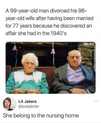 99 year old divorce Meme Template