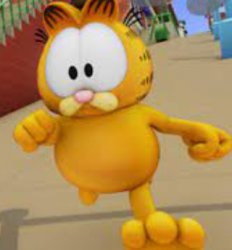 Garfield Running Meme Template