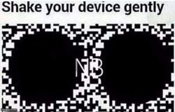 Shake your device gently blank Meme Template