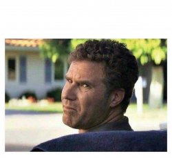Will Ferrell looking back disgusted Meme Template