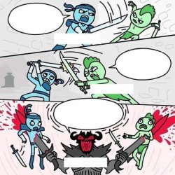 sword fight Meme Template