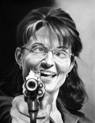 sarah palin might shoot you Meme Template