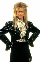 David Bowie as Jerath in Labyrinth hands on hips Meme Template