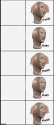 Panik Calm Panik 5 slot Meme Template