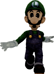 Creepy Luigi Meme Template