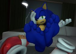 Sonic Barefoot Meme Template