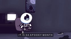 Skid It is da spooky month Meme Template