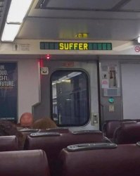 Suffer sign Meme Template