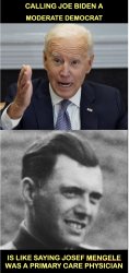 Joe the moderate democrat Meme Template