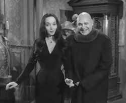 The Addams Family Morticia and Uncle Fester Meme Template