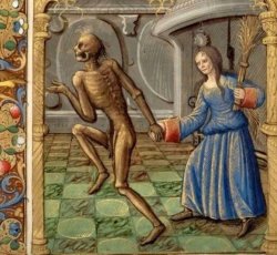 DEATH TAKES WOMAN MEDIEVAL ART Meme Template