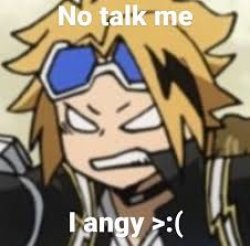 no talk me i angy denkichu Meme Template