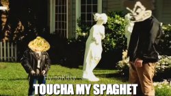 Somebody once toucha my spaghet Meme Template