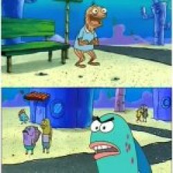 Spongebob old man blank Meme Template