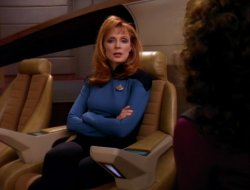 Beverly Crusher Captain's Chair Meme Template