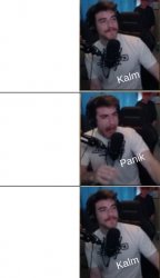 DougDoug Kalm/Panik 2 Meme Template