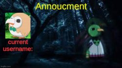 Jaybird's announcement template Meme Template
