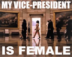 Kamala Harris my vice-president is female redux 2 Meme Template