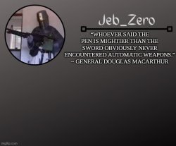 Jeb_Zeros Announcement template Meme Template