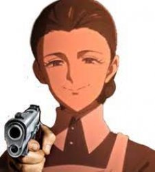 isabella with a gun Meme Template