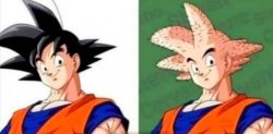 Goku can’t unsee Meme Template