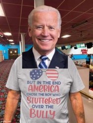 Biden America chose the boy who stuttered Meme Template