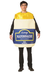 Mayo man Halloween costume transparent Meme Template