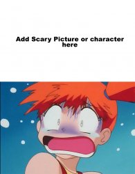 Misty scared of what Meme Template