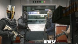 Crusaders "Remember, no heresy" Meme Template