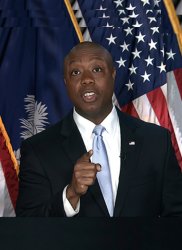 senator tim scott stretched Meme Template