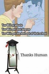 Graduating mirror Meme Template