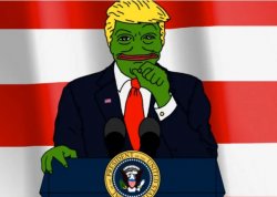 Donald Trump Pedo the Frog Meme Template