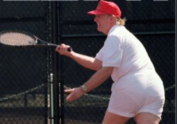 Trump Tennis Fat ass butt Meme Template