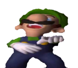 Luigi Laughing Meme Template