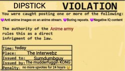 Dipstick violation Meme Template