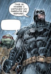 Batman and Raph Meme Template