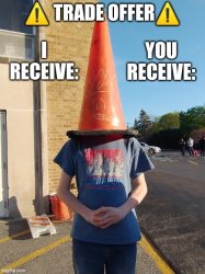 Trade Offer Coneguy 2.0 Meme Template