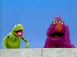 KERMIT AND TELLY MONSTER Meme Template