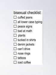bisexual checklist Meme Template