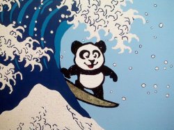 SURF PANDA Meme Template