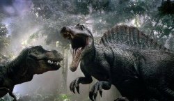 Jurassic Park Spinosaurus and T-Rex Meme Template