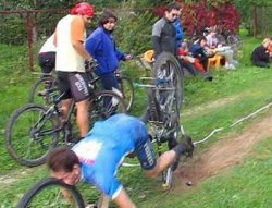 Trip and fall cyclist 13 Meme Template