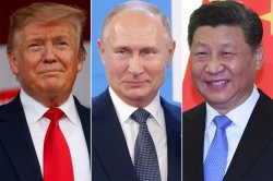 Enemies of American Democracy, Trump, Putin, Xi Meme Template